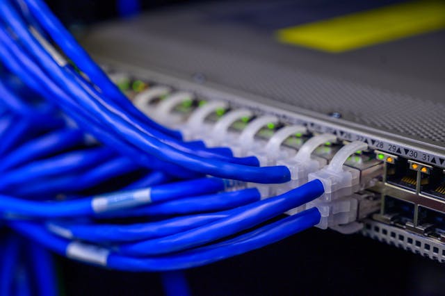 blue wires
